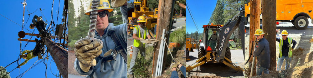 A selection of photos of TDPUD's electric crew out in the field