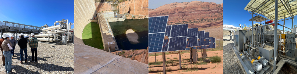 Photos of TDPUD staff touring different energy plants