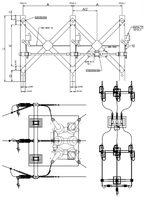 engineering drawings of substation design